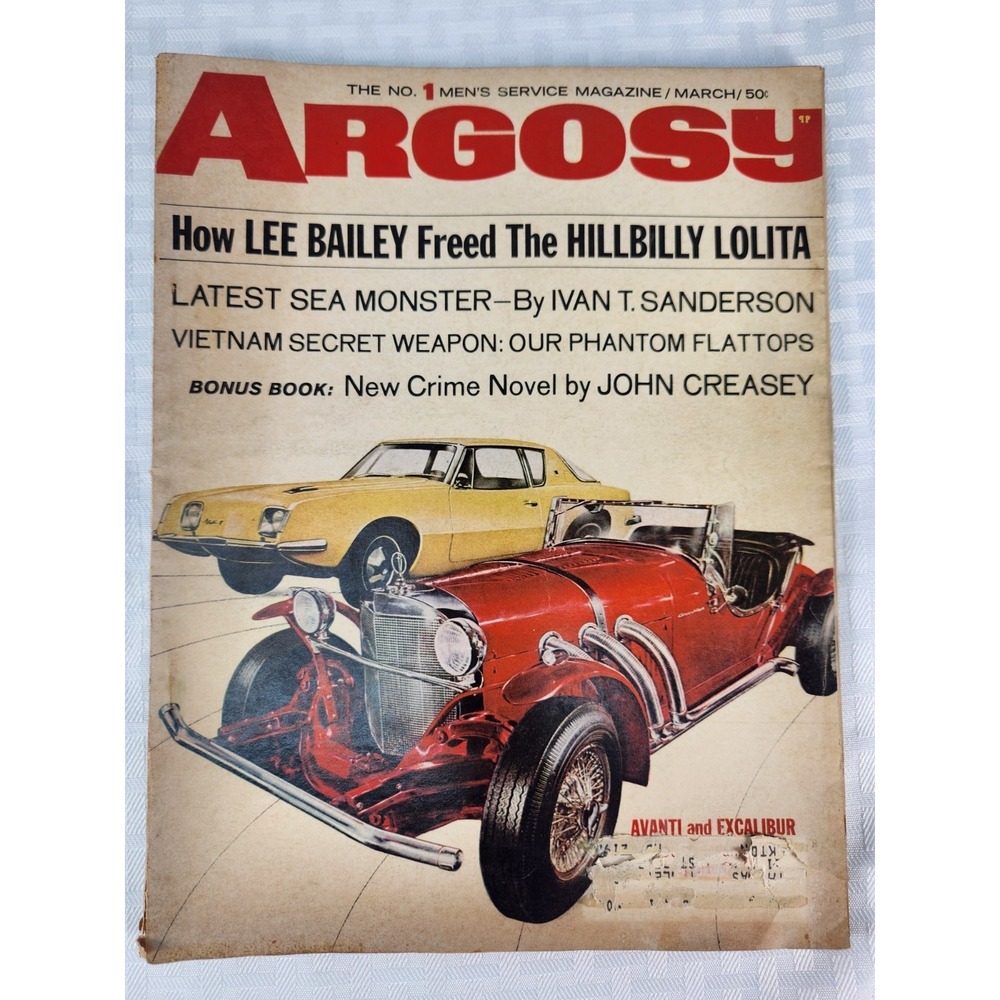 Argosy Magazine Lee Bailey Freed Hillbilly Lolita March‎ 1967 Cars